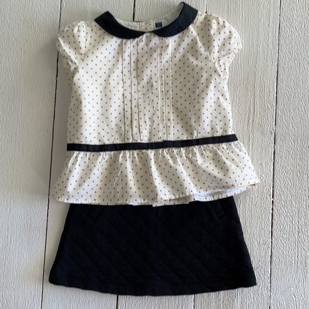 Janie and Jack Blouse and Black Skirt 4 - Picture 5 of 5